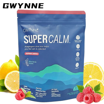 Gwynne Electrolytes Powder - Intelligent Hydration Supplement | 20 Raspberry/Lemon Envelopes | Vegan and Lactose-Free | Recharge Energy + Deep Sleep | Magnesium/Potasio/Sodium | Diet for Athletes