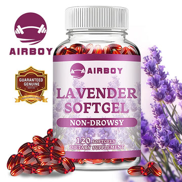 Lavender Capsules - Calms, Relieves Tension and Stress, Soothes Mood, Promotes Healthy Sleep