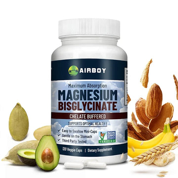 Magnesium Bisglycinate - for Muscle, Nerve, Sleep, Joints, Bones, Immune & Energy - High Absorption, Vegetarian