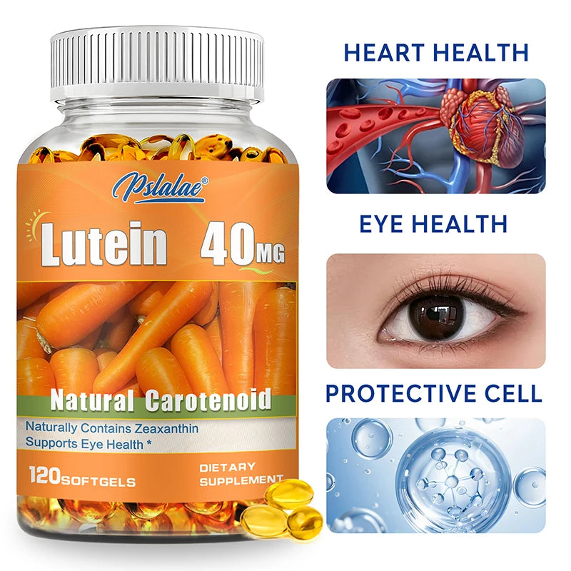 Lutein 40mg - with Zeaxanthin - Healthy Vision, Relieve Eye Fatigue, Dry Eyes