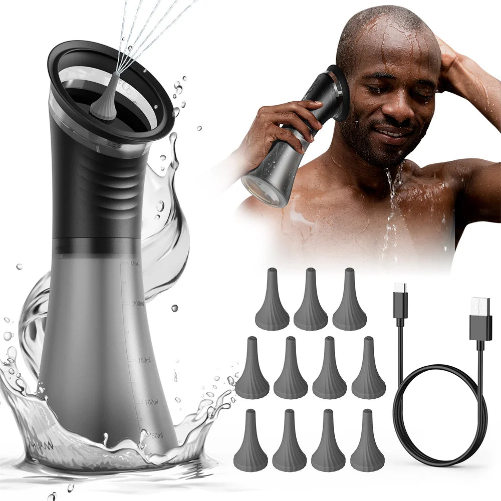 Electric Ear Cleaning Kit Effective & Safe Ear Cleaner Irrigation Flushing System 3 Pressure Modes for Ear Wax Buildup Wateproof