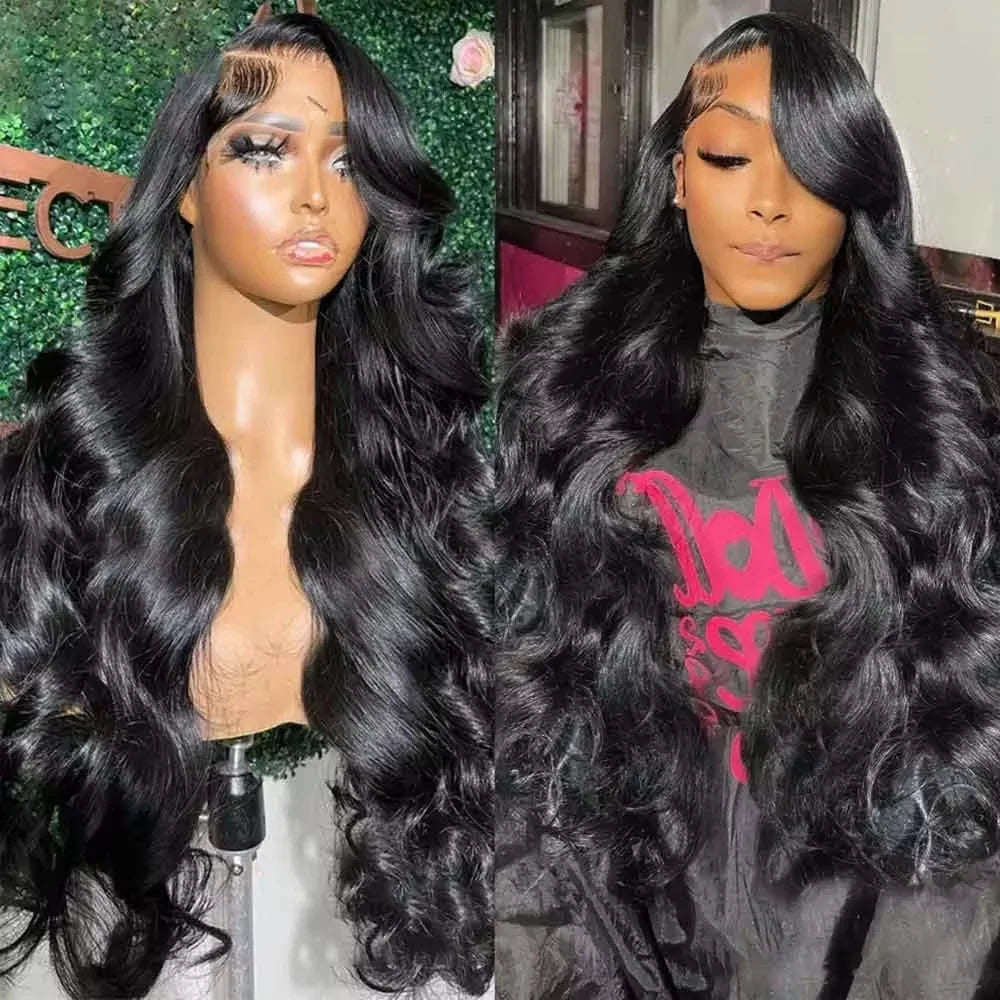 13x4 13x6 HD Body Wave Human Hair Wigs Lace Frontal Wig 30 40 Inch Lace Front Human Hair Wig 250 Density 100% Real Human Hair