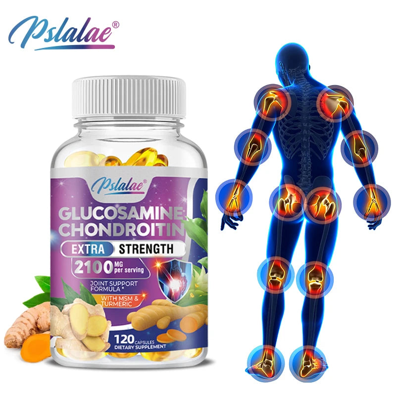 Glucosamine Chondroitin MSM Turmeric Boswellia - Joint Health and Joint Function Support - Glucosamine Sulfate Mobility Formula